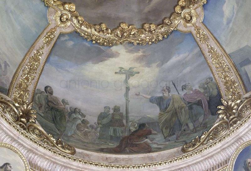 Mosè e il serpente di bronzo - 1862-63 - affresco - Cattedrale di S. Alessandro (BG)